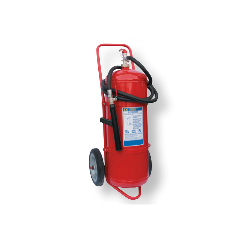 Estintore omologato carrellato a polvere Kg. 30-50