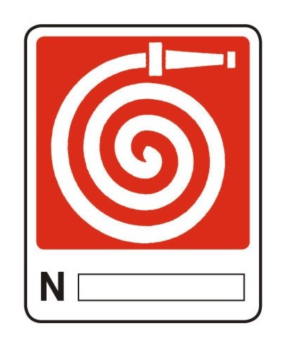 Segnaletica con dicitura: N° (Idrante)