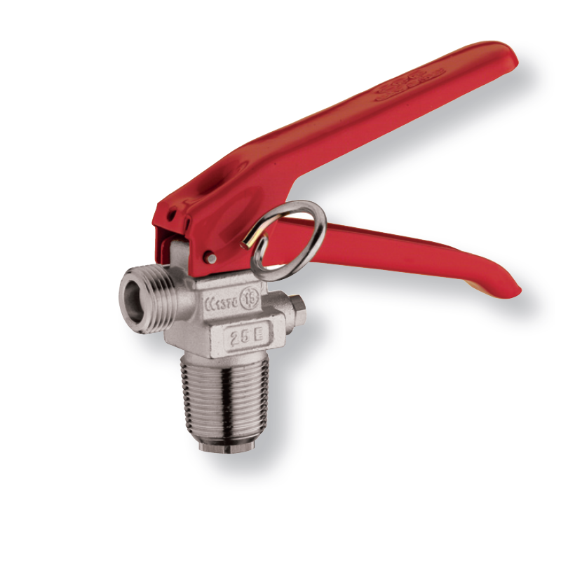 Squeeze-grip valve CO2 
